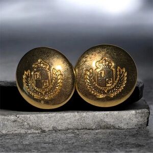 Vintage Liz Claiborne Stud Gold Tone Earrings